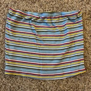 Sky and Sparrow Colorful Striped Tube Top